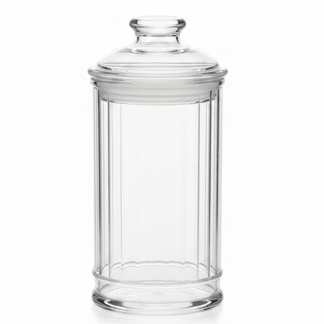 AKDC Modern Elegant Clear Acrylic Storage Canister with Secure Lid for Kitchen Organization 17 × 10 cm - Al Kabayel Discount CentreAKDC Modern Elegant Clear Acrylic Storage Canister with Secure Lid for Kitchen Organization 17 × 10 cmJars & Food SaversAKDCAl Kabayel Discount Centre