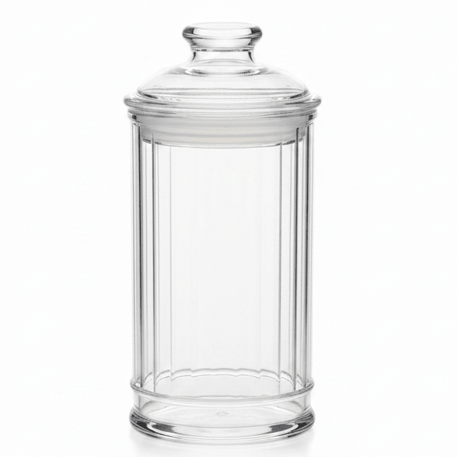 AKDC Modern Elegant Clear Acrylic Storage Canister with Secure Lid for Kitchen Organization 17 × 10 cm - Al Kabayel Discount CentreAKDC Modern Elegant Clear Acrylic Storage Canister with Secure Lid for Kitchen Organization 17 × 10 cmJars & Food SaversAKDCAl Kabayel Discount Centre