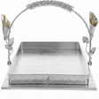 AKDC ModernServe Square Metal Serving Tray with Elegant Side Handles Multipurpose Serving Plate 20cm - Al Kabayel Discount CentreAKDC ModernServe Square Metal Serving Tray with Elegant Side Handles Multipurpose Serving Plate 20cmServing TraysAKDCAl Kabayel Discount Centre