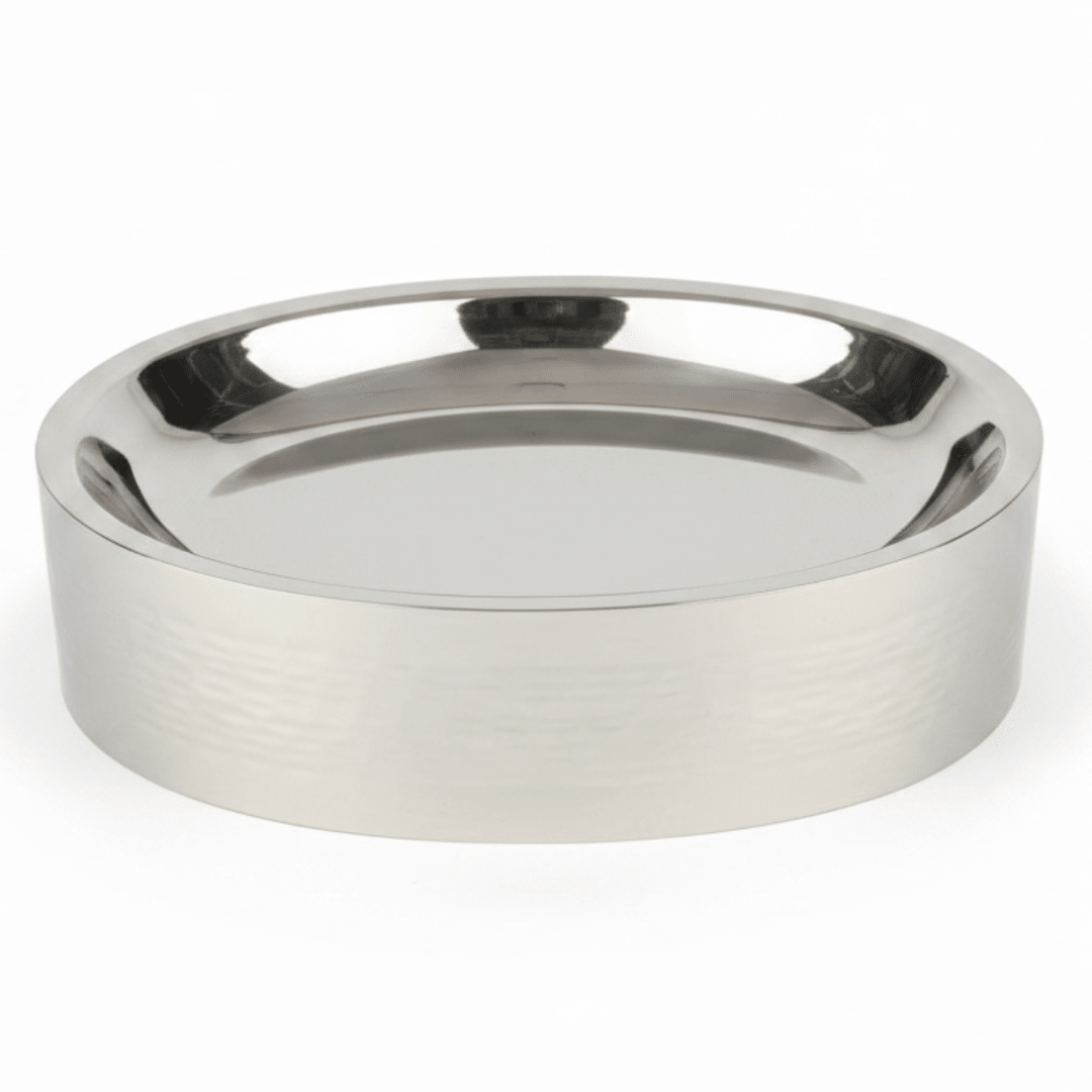 AKDC Multi - Level Oval Stainless Steel Plate Display Stand – Elegant Serving & Presentation Stand – 33 × 20 × 10 cm - Al Kabayel Discount CentreAKDC Multi - Level Oval Stainless Steel Plate Display Stand – Elegant Serving & Presentation Stand – 33 × 20 × 10 cmServing TraysAKDCAl Kabayel Discount Centre