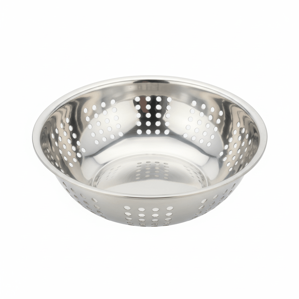 AKDC Multi Purpose Stainless Steel Colander – 32cm - Al Kabayel Discount CentreAKDC Multi Purpose Stainless Steel Colander – 32cmKitchen Utensils & GadgetsAKDCAl Kabayel Discount Centre
