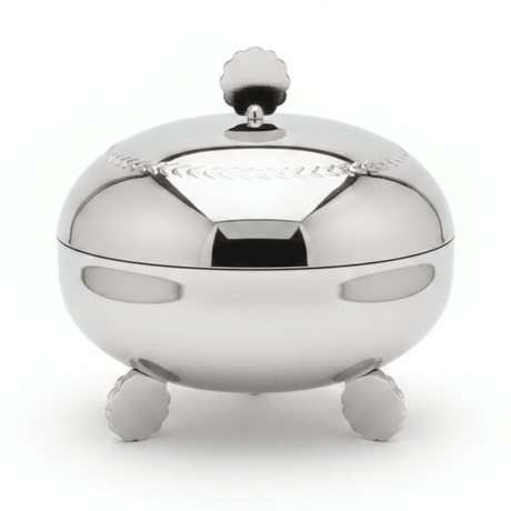AKDC Multipurpose Stainless Steel Round Dates Bowl with Lid for Elegant Table Serving – 14 cm - Al Kabayel Discount CentreAKDC Multipurpose Stainless Steel Round Dates Bowl with Lid for Elegant Table Serving – 14 cmBowlsAKDCAl Kabayel Discount Centre