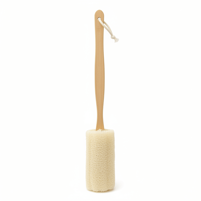 AKDC Natural Loofah Bath Scrubber with Long Wooden Handle – 38cm - Al Kabayel Discount CentreAKDC Natural Loofah Bath Scrubber with Long Wooden Handle – 38cmBath AccessoriesAKDCAl Kabayel Discount Centre