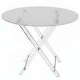 AKDC Oval Clear Acrylic Foldable Table Set with Crushed Ice Finish Unique Textured 4 - Piece Living Room Set 50x40x47 cm - Al Kabayel Discount CentreAKDC Oval Clear Acrylic Foldable Table Set with Crushed Ice Finish Unique Textured 4 - Piece Living Room Set 50x40x47 cmOrganizers & AccessoriesAKDCAl Kabayel Discount Centre