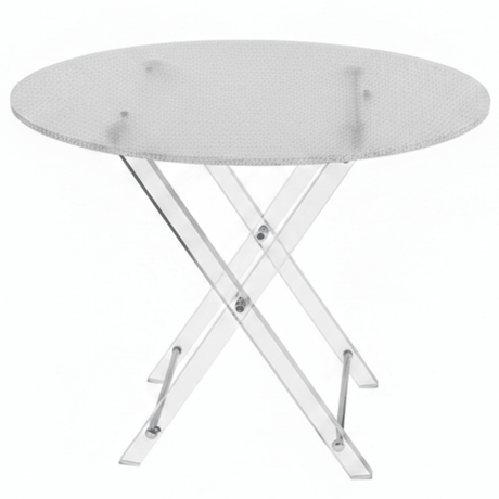 AKDC Oval Clear Acrylic Foldable Table Set with Crushed Ice Finish Unique Textured 4 - Piece Living Room Set 50x40x47 cm - Al Kabayel Discount CentreAKDC Oval Clear Acrylic Foldable Table Set with Crushed Ice Finish Unique Textured 4 - Piece Living Room Set 50x40x47 cmOrganizers & AccessoriesAKDCAl Kabayel Discount Centre