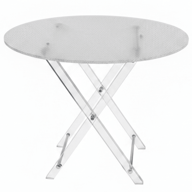 AKDC Oval Clear Acrylic Foldable Table Set with Crushed Ice Finish Unique Textured 4 - Piece Living Room Set 50x40x47 cm - Al Kabayel Discount CentreAKDC Oval Clear Acrylic Foldable Table Set with Crushed Ice Finish Unique Textured 4 - Piece Living Room Set 50x40x47 cmOrganizers & AccessoriesAKDCAl Kabayel Discount Centre