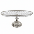 AKDC Oval Footed Silver Glass Serving Bowl 40×14 cm Premium Decorative Dish for Table Centerpiece - Al Kabayel Discount CentreAKDC Oval Footed Silver Glass Serving Bowl 40×14 cm Premium Decorative Dish for Table CenterpieceBowlsAKDCAl Kabayel Discount Centre