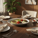 AKDC Oval Green Black Crackle Pattern Melamine Serving Platter Large Food Serving Tray for Parties and Gatherings – 30 × 23 cm - Al Kabayel Discount CentreAKDC Oval Green Black Crackle Pattern Melamine Serving Platter Large Food Serving Tray for Parties and Gatherings – 30 × 23 cmServing TraysAKDCAl Kabayel Discount Centre