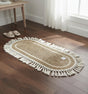 AKDC Oval Rattan Rug 35×100cm – White Fringe Border, Handcrafted Natural Rug for Living Room & Bedroom - Al Kabayel Discount CentreAKDC Oval Rattan Rug 35×100cm – White Fringe Border, Handcrafted Natural Rug for Living Room & BedroomDoormatsAKDCAl Kabayel Discount Centre