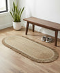 AKDC Oval Rattan Rug 35×120cm – Brownish Fringe Border, Elegant Handmade Rug for Hallways & Entryways - Al Kabayel Discount CentreAKDC Oval Rattan Rug 35×120cm – Brownish Fringe Border, Elegant Handmade Rug for Hallways & EntrywaysDoormatsAKDCAl Kabayel Discount Centre