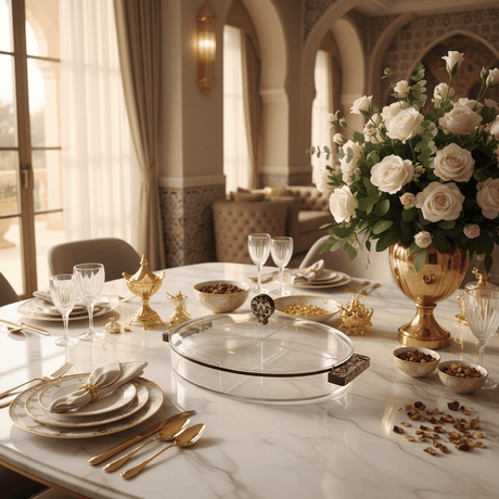 AKDC Oval Transparent Acrylic 4 - Compartment Candy & Dry Fruit Serving Box – 32.5 × 25 cm - Al Kabayel Discount CentreAKDC Oval Transparent Acrylic 4 - Compartment Candy & Dry Fruit Serving Box – 32.5 × 25 cmJars & Food SaversAKDCAl Kabayel Discount Centre