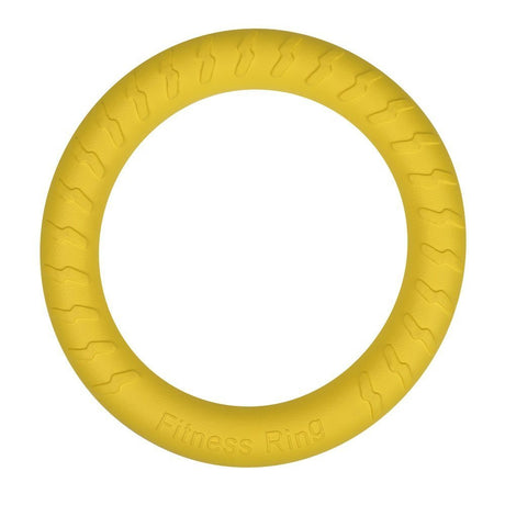 AKDC Pets Fitness Training Ring 28cm – Large Yellow Dog Exercise and Chew Toy, Strong & Long - Lasting Ring for Playtime and Training Sessions - Al Kabayel Discount CentreAKDC Pets Fitness Training Ring 28cm – Large Yellow Dog Exercise and Chew Toy, Strong & Long - Lasting Ring for Playtime and Training SessionsPet SuppliesAKDCAl Kabayel Discount Centre