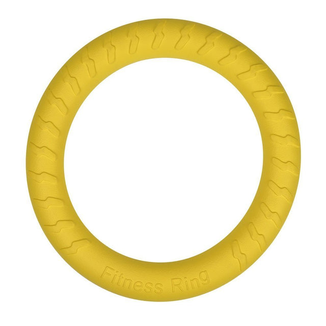 AKDC Pets Fitness Training Ring 28cm – Large Yellow Dog Exercise and Chew Toy, Strong & Long - Lasting Ring for Playtime and Training Sessions - Al Kabayel Discount CentreAKDC Pets Fitness Training Ring 28cm – Large Yellow Dog Exercise and Chew Toy, Strong & Long - Lasting Ring for Playtime and Training SessionsPet SuppliesAKDCAl Kabayel Discount Centre