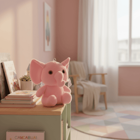 AKDC Pink Elephant Plush Toy 30cm Soft Stuffed Animal Safari Toy Gift for Kids Girls - Al Kabayel Discount CentreAKDC Pink Elephant Plush Toy 30cm Soft Stuffed Animal Safari Toy Gift for Kids GirlsToysAKDCAl Kabayel Discount Centre