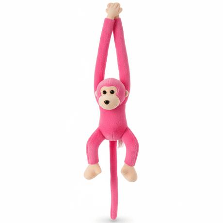 AKDC Pink Monkey Plush Toy 25cm Cute Stuffed Animal Jungle Toy Gift for Kids Girls Boys - Al Kabayel Discount CentreAKDC Pink Monkey Plush Toy 25cm Cute Stuffed Animal Jungle Toy Gift for Kids Girls BoysToysAKDCAl Kabayel Discount Centre