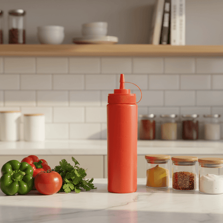 AKDC Plastic 600ml Squeeze Bottle – Lightweight Utility Bottle - Red - Al Kabayel Discount CentreAKDC Plastic 600ml Squeeze Bottle – Lightweight Utility Bottle - RedKitchen Utensils & GadgetsAKDCAl Kabayel Discount Centre