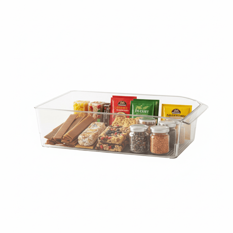 AKDC Plastic Clear Storage Bin 31cmX15cmX9.2cm - Transparent - Al Kabayel Discount CentreAKDC Plastic Clear Storage Bin 31cmX15cmX9.2cm - TransparentOrganizers & AccessoriesAKDCAl Kabayel Discount Centre