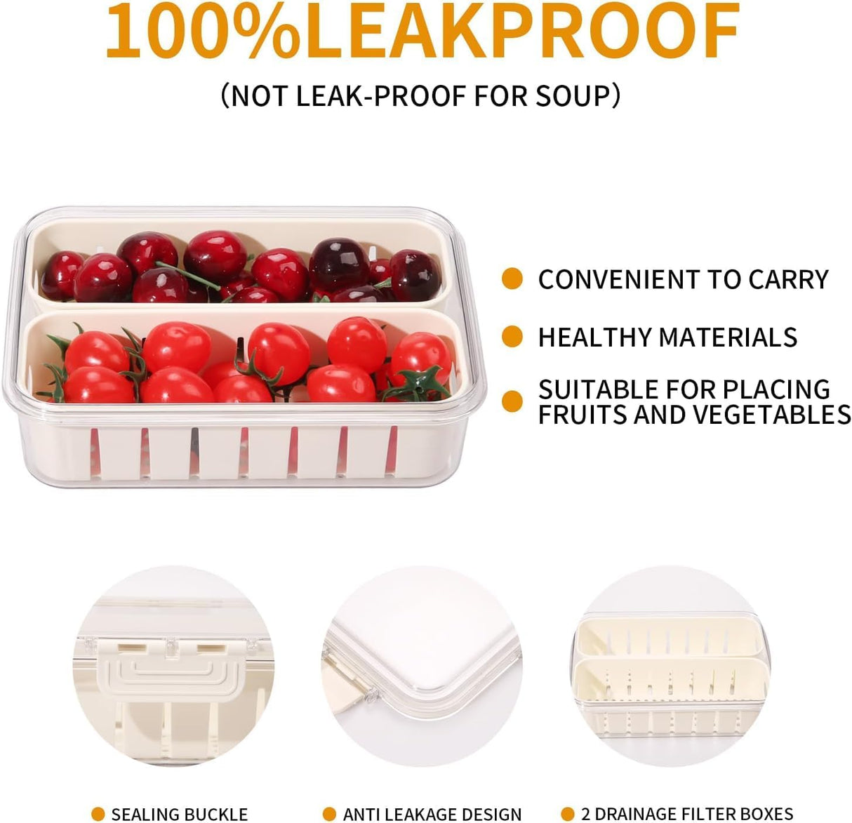 AKDC Plastic Colander Food Container 22cm*15cm*6.5cm - Al Kabayel Discount CentreAKDC Plastic Colander Food Container 22cm*15cm*6.5cmFood ContainersAKDCAl Kabayel Discount Centre