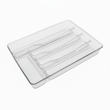 AKDC Plastic Cutlery Storage Tray Kitchen Drawer Organizer– 33×24×4cm - Transparent - Al Kabayel Discount CentreAKDC Plastic Cutlery Storage Tray Kitchen Drawer Organizer– 33×24×4cm - TransparentOrganizers & AccessoriesAKDCAl Kabayel Discount Centre