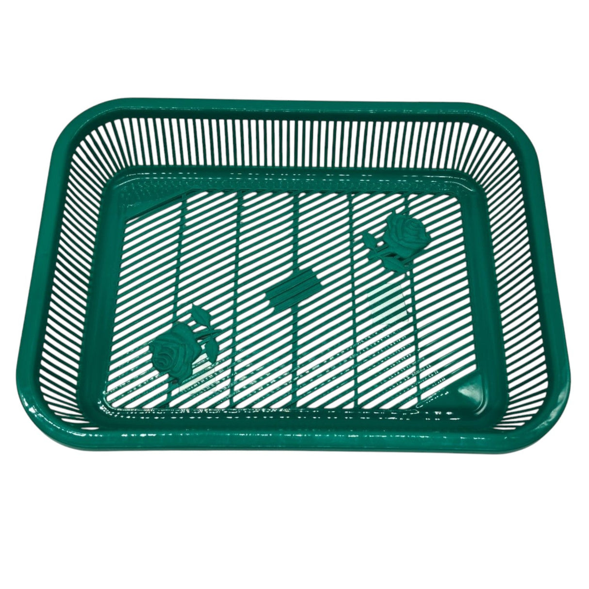AKDC Plastic Fruit Tray Kitchen Counter Polypropylene Fruit Holder Modern - 35cmX26cmX6cm - Green - Al Kabayel Discount CentreAKDC Plastic Fruit Tray Kitchen Counter Polypropylene Fruit Holder Modern - 35cmX26cmX6cm - GreenOrganizers & AccessoriesAKDCAl Kabayel Discount Centre