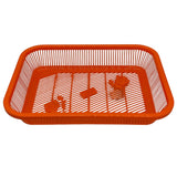 AKDC Plastic Fruit Tray Kitchen Counter Polypropylene Fruit Holder Modern - 35cmX26cmX6cm - Orange - Al Kabayel Discount CentreAKDC Plastic Fruit Tray Kitchen Counter Polypropylene Fruit Holder Modern - 35cmX26cmX6cm - OrangeOrganizers & AccessoriesAKDCAl Kabayel Discount Centre