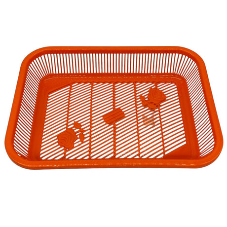 AKDC Plastic Fruit Tray Kitchen Counter Polypropylene Fruit Holder Modern - 35cmX26cmX6cm - Orange - Al Kabayel Discount CentreAKDC Plastic Fruit Tray Kitchen Counter Polypropylene Fruit Holder Modern - 35cmX26cmX6cm - OrangeOrganizers & AccessoriesAKDCAl Kabayel Discount Centre