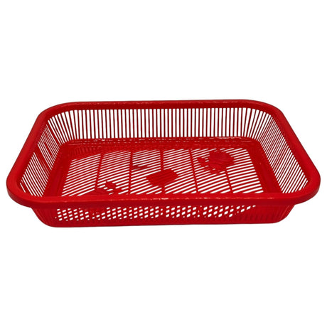 AKDC Plastic Fruit Tray Kitchen Counter Polypropylene Fruit Holder Modern - 35cmX26cmX6cm - Red - Al Kabayel Discount CentreAKDC Plastic Fruit Tray Kitchen Counter Polypropylene Fruit Holder Modern - 35cmX26cmX6cm - RedOrganizers & AccessoriesAKDCAl Kabayel Discount Centre