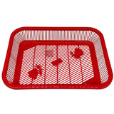 AKDC Plastic Fruit Tray Kitchen Counter Polypropylene Fruit Holder Modern - 35cmX26cmX6cm - Red - Al Kabayel Discount CentreAKDC Plastic Fruit Tray Kitchen Counter Polypropylene Fruit Holder Modern - 35cmX26cmX6cm - RedOrganizers & AccessoriesAKDCAl Kabayel Discount Centre