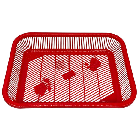 AKDC Plastic Fruit Tray Kitchen Counter Polypropylene Fruit Holder Modern - 35cmX26cmX6cm - Red - Al Kabayel Discount CentreAKDC Plastic Fruit Tray Kitchen Counter Polypropylene Fruit Holder Modern - 35cmX26cmX6cm - RedOrganizers & AccessoriesAKDCAl Kabayel Discount Centre