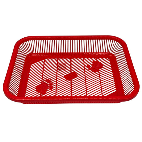 AKDC Plastic Fruit Tray Kitchen Counter Polypropylene Fruit Holder Modern - 35cmX26cmX6cm - Red - Al Kabayel Discount CentreAKDC Plastic Fruit Tray Kitchen Counter Polypropylene Fruit Holder Modern - 35cmX26cmX6cm - RedOrganizers & AccessoriesAKDCAl Kabayel Discount Centre