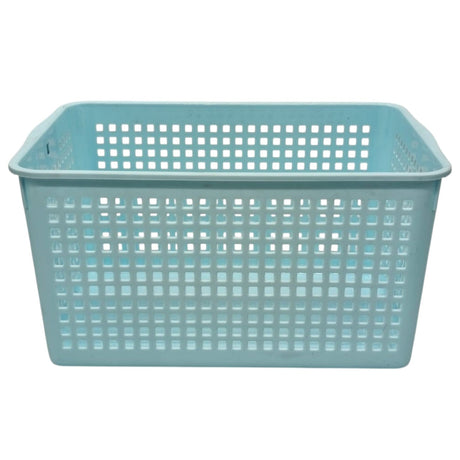 AKDC Plastic Fruit Vegetable Storage Basket - 27cmX18cmX14cm - Cyan - Al Kabayel Discount CentreAKDC Plastic Fruit Vegetable Storage Basket - 27cmX18cmX14cm - CyanOrganizers & AccessoriesAKDCAl Kabayel Discount Centre