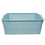 AKDC Plastic Fruit Vegetable Storage Basket - 38cmX26cmX15cm - Cyan - Al Kabayel Discount CentreAKDC Plastic Fruit Vegetable Storage Basket - 38cmX26cmX15cm - CyanOrganizers & AccessoriesAKDCAl Kabayel Discount Centre
