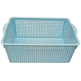AKDC Plastic Fruit Vegetable Storage Basket - 38cmX26cmX15cm - Cyan - Al Kabayel Discount CentreAKDC Plastic Fruit Vegetable Storage Basket - 38cmX26cmX15cm - CyanOrganizers & AccessoriesAKDCAl Kabayel Discount Centre