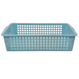 AKDC Plastic Fruit Vegetable Tray Storage Basket - 24cmX15cmX6cm - Cyan - Al Kabayel Discount CentreAKDC Plastic Fruit Vegetable Tray Storage Basket - 24cmX15cmX6cm - CyanOrganizers & AccessoriesAKDCAl Kabayel Discount Centre