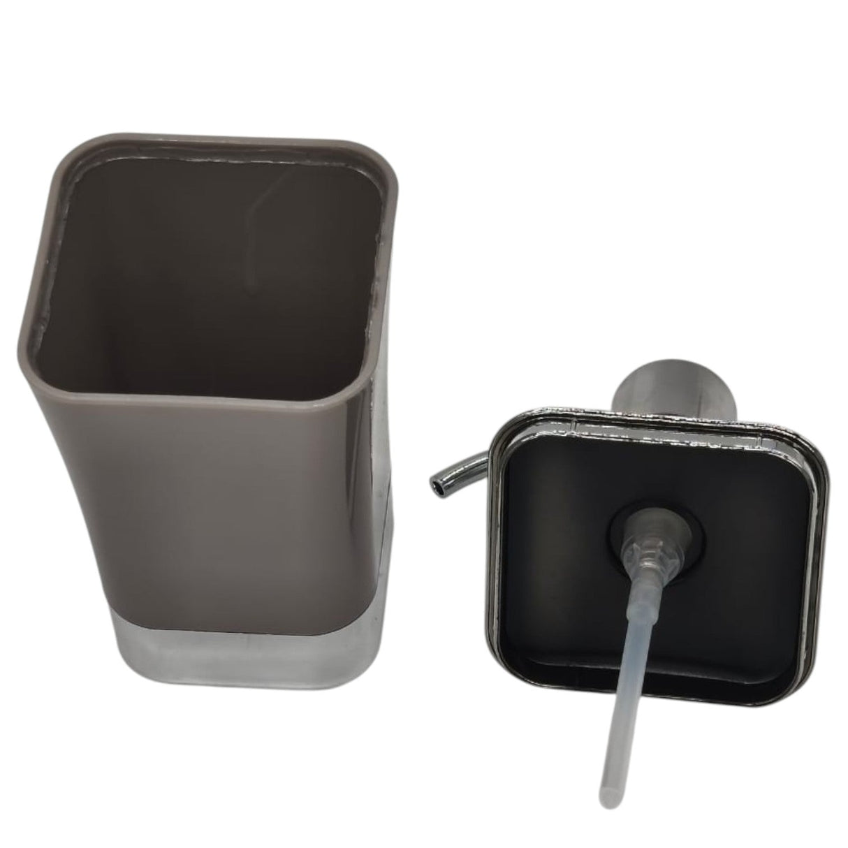 AKDC Plastic Liquid Soap Dispenser for Bathroom & Kitchen Sink, Dish Soap Dispenser With Easy - to - Press Pump - 300ML - Gray&Silver - Al Kabayel Discount CentreAKDC Plastic Liquid Soap Dispenser for Bathroom & Kitchen Sink, Dish Soap Dispenser With Easy - to - Press Pump - 300ML - Gray&SilverHome DÃ©cor AccentsAKDCAl Kabayel Discount Centre