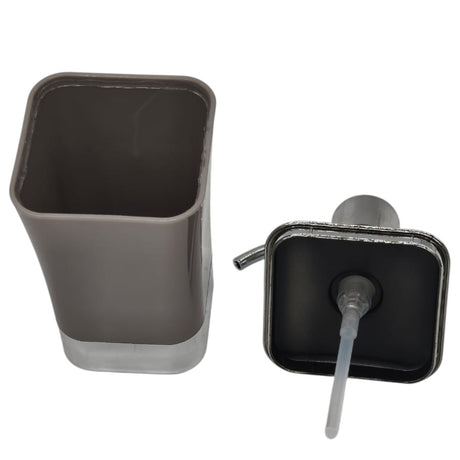 AKDC Plastic Liquid Soap Dispenser for Bathroom & Kitchen Sink, Dish Soap Dispenser With Easy - to - Press Pump - 300ML - Gray&Silver - Al Kabayel Discount CentreAKDC Plastic Liquid Soap Dispenser for Bathroom & Kitchen Sink, Dish Soap Dispenser With Easy - to - Press Pump - 300ML - Gray&SilverHome DÃ©cor AccentsAKDCAl Kabayel Discount Centre