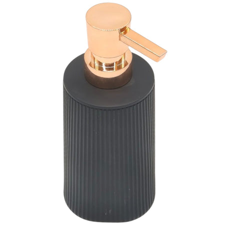 AKDC Plastic Liquid Soap Dispenser for Bathroom & Kitchen Sink, Dish Soap Dispenser With Easy - to - Press Pump - 400ML - Black&Gold - Al Kabayel Discount CentreAKDC Plastic Liquid Soap Dispenser for Bathroom & Kitchen Sink, Dish Soap Dispenser With Easy - to - Press Pump - 400ML - Black&GoldHome DÃ©cor AccentsAKDCAl Kabayel Discount Centre
