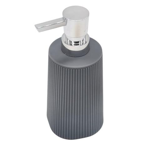 AKDC Plastic Liquid Soap Dispenser for Bathroom & Kitchen Sink, Dish Soap Dispenser With Easy - to - Press Pump - 400ML - Gray&Silver - Al Kabayel Discount CentreAKDC Plastic Liquid Soap Dispenser for Bathroom & Kitchen Sink, Dish Soap Dispenser With Easy - to - Press Pump - 400ML - Gray&SilverHome DÃ©cor AccentsAKDCAl Kabayel Discount Centre