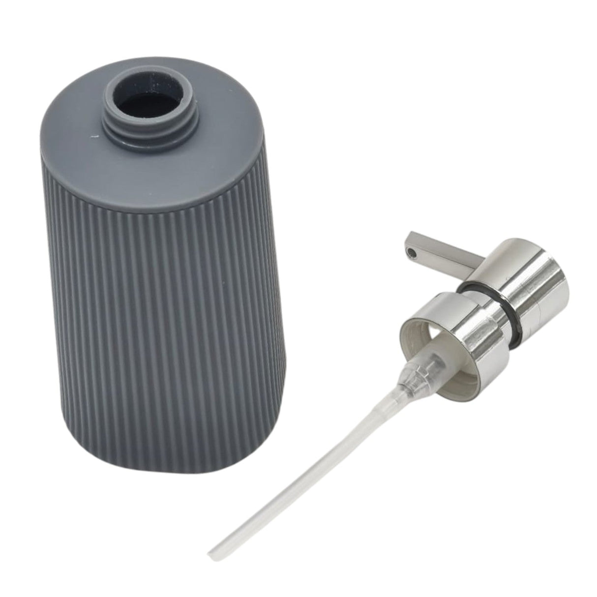 AKDC Plastic Liquid Soap Dispenser for Bathroom & Kitchen Sink, Dish Soap Dispenser With Easy - to - Press Pump - 400ML - Gray&Silver - Al Kabayel Discount CentreAKDC Plastic Liquid Soap Dispenser for Bathroom & Kitchen Sink, Dish Soap Dispenser With Easy - to - Press Pump - 400ML - Gray&SilverHome DÃ©cor AccentsAKDCAl Kabayel Discount Centre