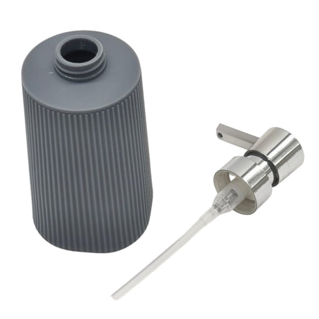 AKDC Plastic Liquid Soap Dispenser for Bathroom & Kitchen Sink, Dish Soap Dispenser With Easy - to - Press Pump - 400ML - Gray&Silver - Al Kabayel Discount CentreAKDC Plastic Liquid Soap Dispenser for Bathroom & Kitchen Sink, Dish Soap Dispenser With Easy - to - Press Pump - 400ML - Gray&SilverHome DÃ©cor AccentsAKDCAl Kabayel Discount Centre