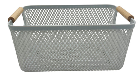 AKDC Plastic Storage Basket 32cm*18cm*14.5cm, Grey - Al Kabayel Discount CentreAKDC Plastic Storage Basket 32cm*18cm*14.5cm, GreyOrganizers & AccessoriesAKDCAl Kabayel Discount Centre