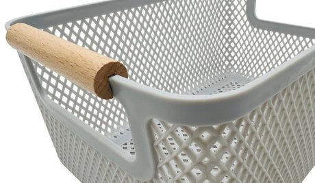 AKDC Plastic Storage Basket 32cm*18cm*14.5cm, Grey - Al Kabayel Discount CentreAKDC Plastic Storage Basket 32cm*18cm*14.5cm, GreyOrganizers & AccessoriesAKDCAl Kabayel Discount Centre