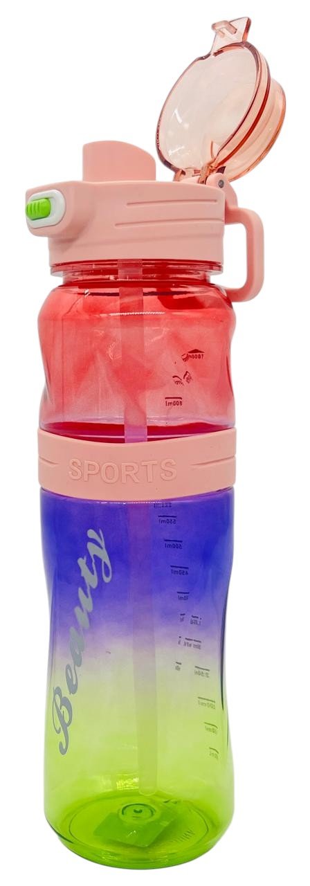 AKDC Plastic Water Bottle 1000ml, Pink - Blue - Green - Al Kabayel Discount CentreAKDC Plastic Water Bottle 1000ml, Pink - Blue - GreenWater BottlesAKDCAl Kabayel Discount Centre