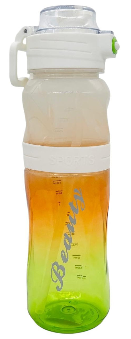 AKDC Plastic Water Bottle 1000ml, White - Orange - Green - Al Kabayel Discount CentreAKDC Plastic Water Bottle 1000ml, White - Orange - GreenWater BottlesAKDCAl Kabayel Discount Centre