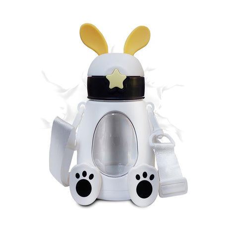 AKDC Plastic Water Bottle 550ml, Rabit Shaped, White - Al Kabayel Discount CentreAKDC Plastic Water Bottle 550ml, Rabit Shaped, WhiteWater BottlesAKDCAl Kabayel Discount Centre