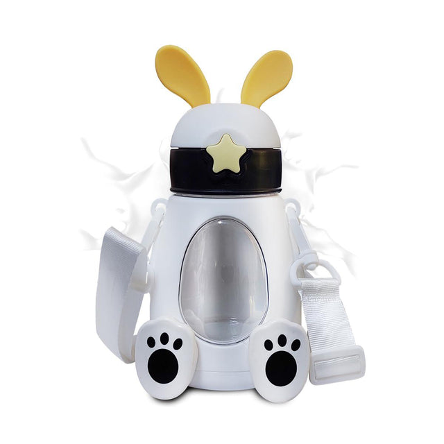 AKDC Plastic Water Bottle 550ml, Rabit Shaped, White - Al Kabayel Discount CentreAKDC Plastic Water Bottle 550ml, Rabit Shaped, WhiteWater BottlesAKDCAl Kabayel Discount Centre