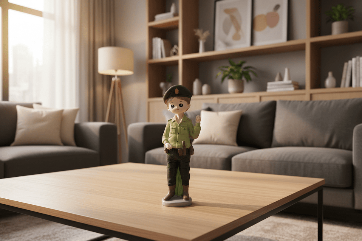 AKDC Polyresin Boy Police Decorative Figurine – Classic Uniform Collectible for Shelf, Table & Gift Décor, Green, 20 cm - Al Kabayel Discount CentreAKDC Polyresin Boy Police Decorative Figurine – Classic Uniform Collectible for Shelf, Table & Gift Décor, Green, 20 cmHome Décor AccentsAKDCAl Kabayel Discount Centre