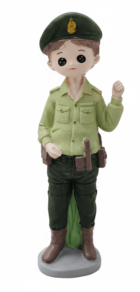 AKDC Polyresin Boy Police Decorative Figurine – Classic Uniform Collectible for Shelf, Table & Gift Décor, Green, 20 cm - Al Kabayel Discount CentreAKDC Polyresin Boy Police Decorative Figurine – Classic Uniform Collectible for Shelf, Table & Gift Décor, Green, 20 cmHome Décor AccentsAKDCAl Kabayel Discount Centre