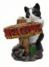AKDC Polyresin Cat with Welcome Board Decorative Figurine – Charming Entrance & Home Décor Showpiece, 20 cm - Al Kabayel Discount CentreAKDC Polyresin Cat with Welcome Board Decorative Figurine – Charming Entrance & Home Décor Showpiece, 20 cmHome Décor AccentsAKDCAl Kabayel Discount Centre