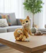 AKDC Polyresin Orange Cat Figurine – Lifelike Animal Home Décor Statue 17 cm - Al Kabayel Discount CentreAKDC Polyresin Orange Cat Figurine – Lifelike Animal Home Décor Statue 17 cmHome Décor AccentsAKDCAl Kabayel Discount Centre